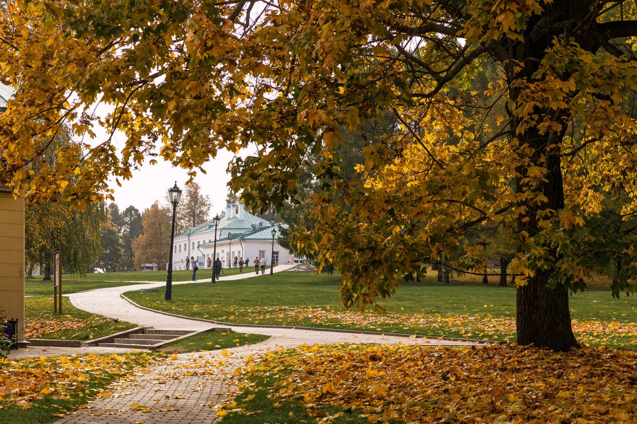 Парк Коломенское осенью